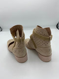 Chanel S17 Beige Wrap Ankle Boots - Dyva's Closet