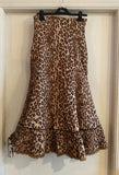 Alexander McQueen Fall 2005 Runway Look 17 Leopard Skirt with Fur Trim - Dyva's Closet