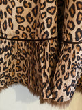 Alexander McQueen Fall 2005 Runway Look 17 Leopard Skirt with Fur Trim - Dyva's Closet