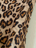 Alexander McQueen Fall 2005 Runway Look 17 Leopard Skirt with Fur Trim - Dyva's Closet
