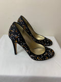 Gina Black Heels with Crystals - Dyva's Closet