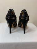Gina Black Heels with Crystals - Dyva's Closet