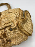 Prada Limited Edition Genuine Tan Beige Python Snakeskin Leather Satchel - Dyva's Closet