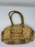 Prada Limited Edition Genuine Tan Beige Python Snakeskin Leather Satchel - Dyva's Closet