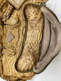 Prada Limited Edition Genuine Tan Beige Python Snakeskin Leather Satchel - Dyva's Closet