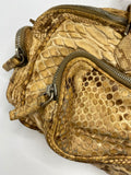 Prada Limited Edition Genuine Tan Beige Python Snakeskin Leather Satchel - Dyva's Closet