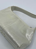 Tod's White Leather and Sequin Bag - Dyva's Closet