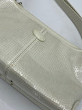 Tod's White Leather and Sequin Bag - Dyva's Closet