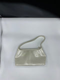 Tod's White Leather and Sequin Bag - Dyva's Closet