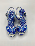 Dolce and Gabbana Maiolica Partenopee Wedges - Dyva's Closet