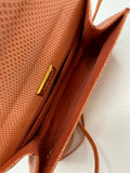 Judith Leiber Karung ( Lizard) Crossbody/Clutch with Native American embellishment - Dyva's Closet