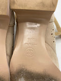 Chanel S17 Beige Wrap Ankle Boots - Dyva's Closet