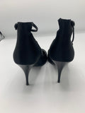 Chanel Satin Heels with logo buttons - Dyva's Closet