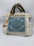 Louis Vuitton Blue Canvas Globe Trotter Tote - Dyva's Closet