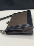 Chanel Boy Reverso Large Taupe Brown/Black Lambskin with Fabric Lining and Ruthenium Hardware Shoulder Bag - Dyva's Closet