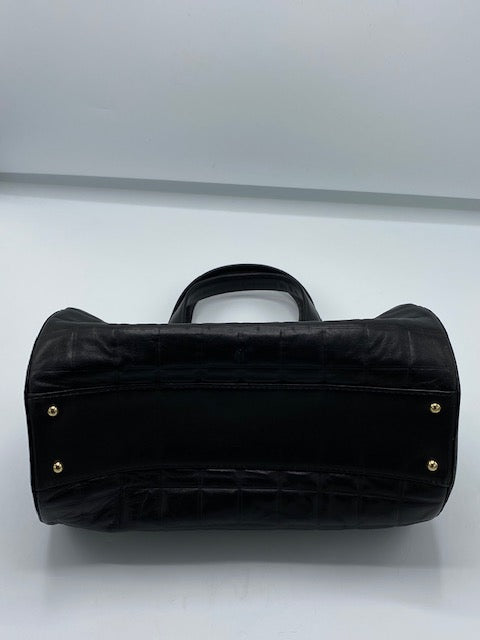 Women Stylish Rolled Top Handle Bag (Chocolate): Handbags