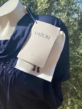 Patou NWT blue jersey smock dress