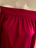 Gucci Red Wool/Cashmere Mix dress with large Gold Gucci Buttons on Sleeves - Dyva's Closet