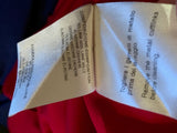 Gucci Red Wool/Cashmere Mix dress with large Gold Gucci Buttons on Sleeves - Dyva's Closet