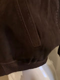 Hermès Chocolate Brown Leather/Suede Bomber Jacket - Dyva's Closet