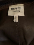 Hermès Chocolate Brown Leather/Suede Bomber Jacket - Dyva's Closet