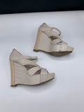Dior Bonnie Platforms in Croco finish in Beige/Rose - Dyva's Closet