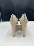 Dior Bonnie Platforms in Croco finish in Beige/Rose - Dyva's Closet
