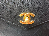 Chanel Vintage Black Caviar Kelly Bag - Dyva's Closet