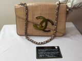 Chanel Patent Pink Small Handbag / Wristlet - Dyva's Closet