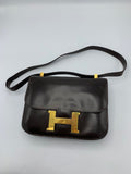 Hermès Constance in Veau Box Leather in Chocolate - Dyva's Closet