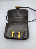 Hermès Constance in Veau Box Leather in Chocolate - Dyva's Closet