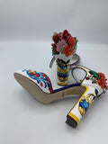 Dolce and Gabbana Vaso Fiori Maioliche Heels - Dyva's Closet
