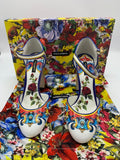 Dolce and Gabbana Vaso Fiori Maioliche Heels - Dyva's Closet