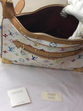 Louis Vuitton Boulogne Monogram Murakami White Multicolor Leather Shoulder Bag - Dyva's Closet