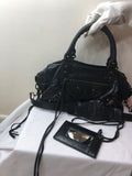 Balenciaga First Motorcycle Small Hobo in color Officier - Dyva's Closet
