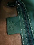 Gucci Leather Horsebit Chain Flap Bag Green - Dyva's Closet