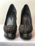 Fendi 'Fendista Zucca' Platform Pump - Dyva's Closet