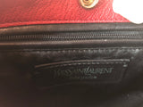 Yves Saint Laurent Mala Mala Mombasa Rivet Gaucho Horn Red Leather Hobo Bag - Dyva's Closet