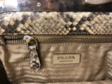 Prada Python Frame Bag with Kiss Lock - Dyva's Closet