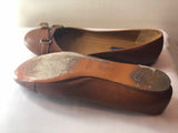 Ralph Lauren Purple Label Brown Ballerinas - Dyva's Closet