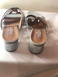 Clorinda Antinori Silver Sandals - Dyva's Closet