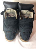 Isabel Marant Black Suede and Tiger Striped Pony Hair Bekett Over Basket Sneaker Wedges - Dyva's Closet