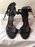 Yves Saint Laurent Rive Gauche Brown Open Sandals - Dyva's Closet