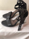 Yves Saint Laurent Rive Gauche Brown Open Sandals - Dyva's Closet
