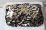 Jimmy Choo Metallic Chain Multicolor Sequin and Leather Shoulder Bag - Dyva's Closet