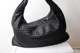 Bottega Veneta Intrecciato Hobo Medium Black - Dyva's Closet