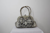 Prada Python Frame Bag with Kiss Lock - Dyva's Closet