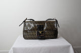 Fendi Zucca Patent Baguette Limited Edition Bull - Dyva's Closet