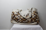 Mulberry Ayler Rio Tote in Nude, Coconut and Oak Woven Leather - Dyva's Closet