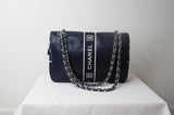 Chanel Blue Leather Sport Flap Bag - Dyva's Closet